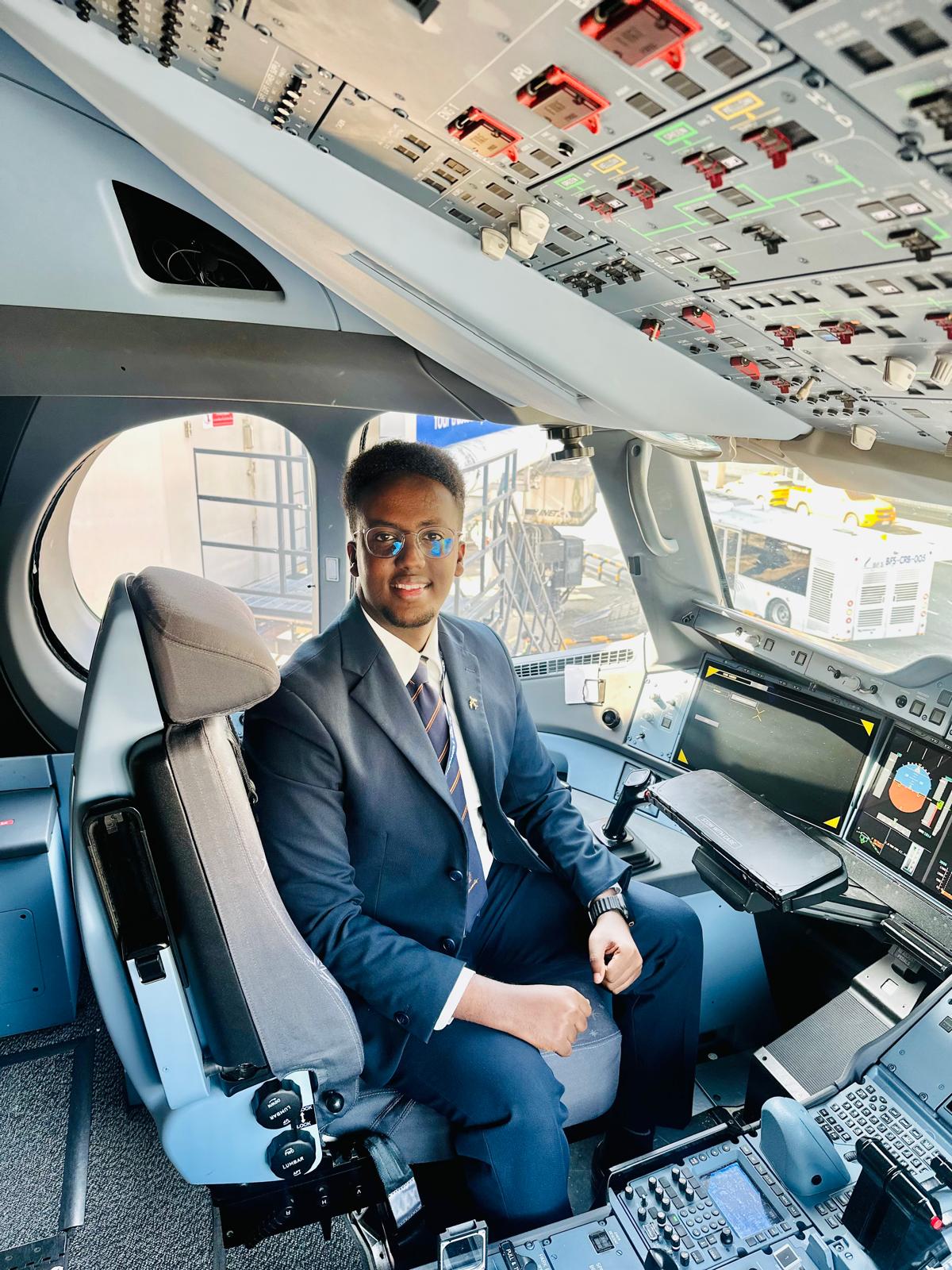 Somali aviation student at Kuala Lumpur International Airport